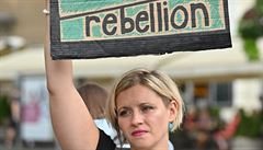 Podporovatelka Rebelie proti vyhynutí.