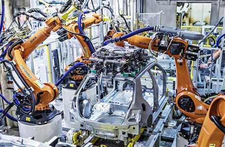 Nová robotizace linky na výrobu elektromobil.