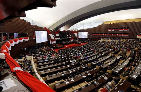 Indonsk parlament sleduje projev prezidenta