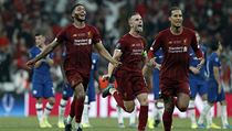 Liverpool slaví zisk Superpoháru