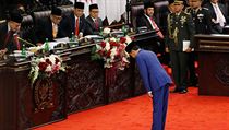 Indonsk prezident Joko Widodo pi pchodu do parlamentu