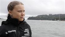 vdsk klimatick aktivistka Greta Thunbergov cestuje na summit v USA na...