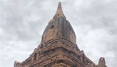 Starovká pagoda ve mst Bagan.