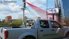 Skenování vozovky.