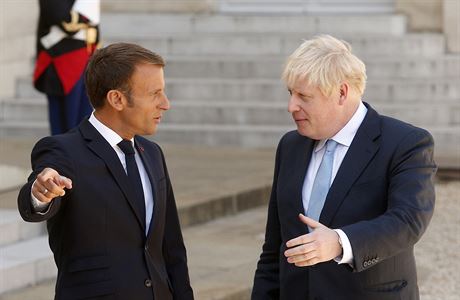 Emmanuel Macron a Boris Johnson.