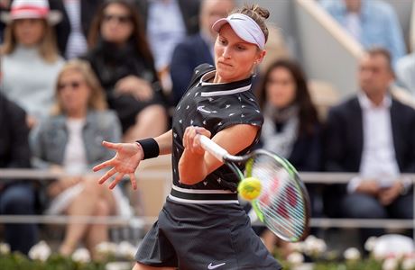 Markta Vondrouov ve finle Roland Garros.