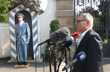 Lubomír Zaorálek po schzce u prezidenta.