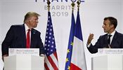 Donald Trump a Emmanuel Macron na summitu G7.