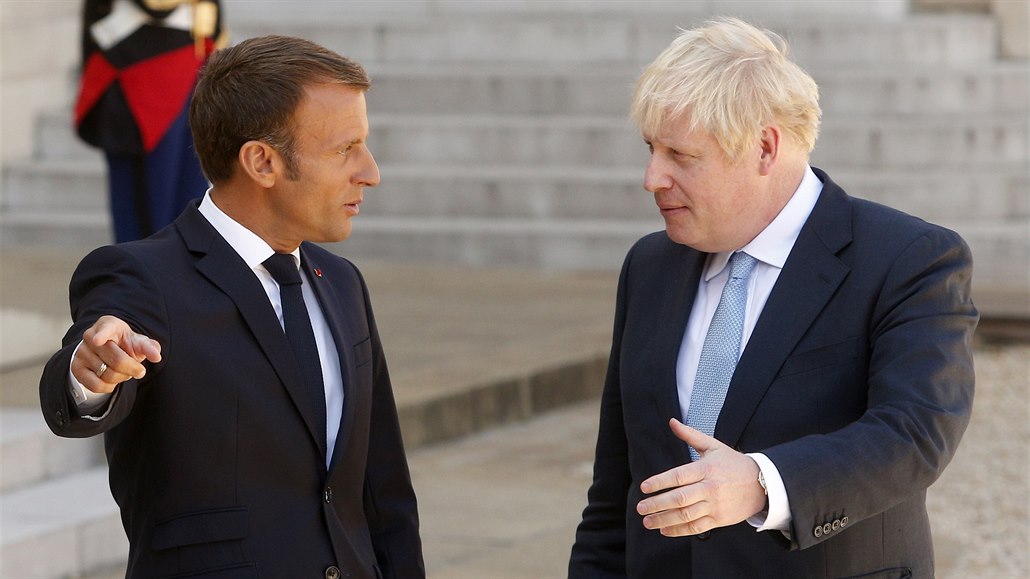 Emmanuel Macron a Boris Johnson.