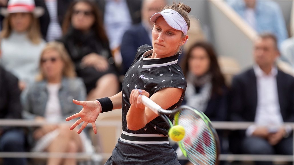Markéta Vondroušová ve finále Roland Garros.