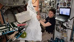 Anne McClainová na ISS.