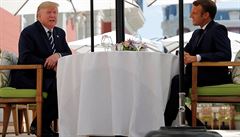 Donald Trump s Emmanuelem Macronem na summitu G7 (24. srpna 2019).