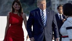 Melanie Trumpová a Donald Trump na summitu G7.