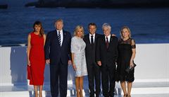 Prezidenti USA, Francie, Chile a jejich manelky.