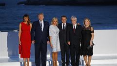 Prezidenti USA, Francie, Chile a jejich man�elky.