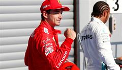 Leclerc z Ferrari zskal prvn triumf v F1. V Belgii za sebou nechal i Hamiltona