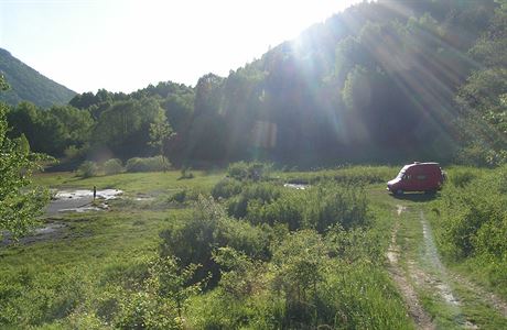 Naí první zastávkou na cest byla Malá Fatra na Slovensku. Tam bylo moc krásn.