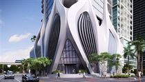 Mrakodrap One Thousand Museum v Miami, kter navrhovala architektka Zaha Hadid.