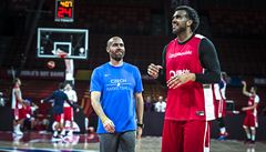 Blake Schilb na tréninku s úsmvem.