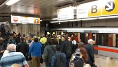 Situace ve stanici metra Florenc
