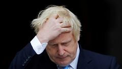 Britský premiér Boris Johnson bhem setkání s irským premiérem, Leo Varadkarem.