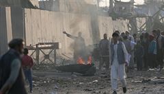 Protesty po výbuchu v Kábulu.