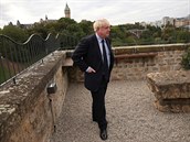 Britsk premir Boris Johnson na nvtv Lucemburska.