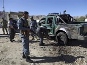 Afghánská policie zkoumá následky výbuchu v provincii Severní Parván.