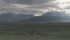Výhledy v národním parku Altai Tavan Bogd na severozápad Mongolska. V peváné...