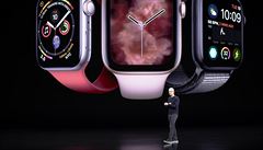 éf Applu Tim Cook mluví o Apple watch na dnení prezentaci produkt v...