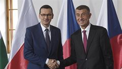 Andrej Babi (vpravo) a polský premiér Mateusz Morawiecký ped jednáním...
