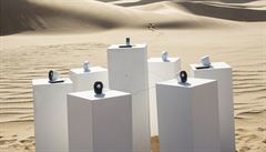 Instalace TOTO FOREVER. �est reproduktor� na solární pohon kdesi uprost�ed...