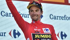 Slovinský cyklista Primož Roglič uhájil v poslední horské etapě Vuelty vedení a...