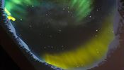 Aurora borealis- animace v Arktiku