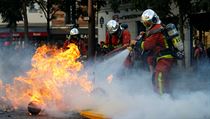 Pi protestech museli zasahovat i hasii