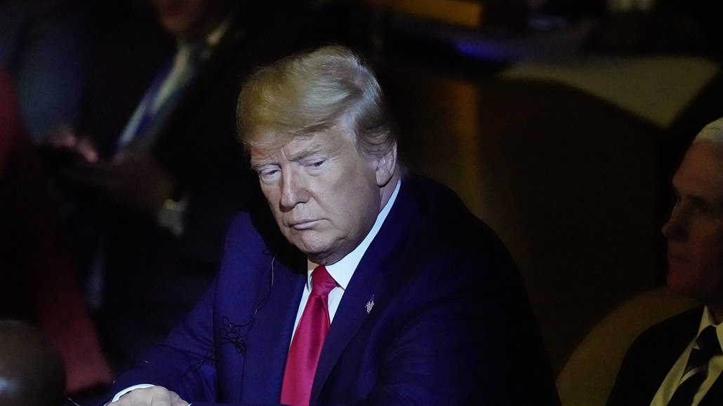 Donald Trump na klimatickém summitu v New Yorku.