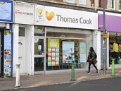 Poboka zkrachovalé spolenosti Thomas Cook v britském Bristolu.