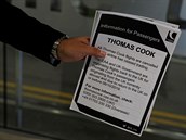 Informace pro cestující spolenosti Thomas Cook.