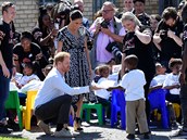 Britský princ Harry s chotí Meghan a synem Archiem v pondlí dorazili do...