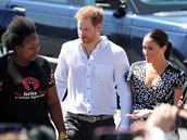 Britský princ Harry s chotí Meghan a synem Archiem v pondlí dorazili do...