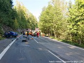 Dopravní nehoda dvou osobních vozidel, Hoejí Vrchlabí smr pindlerv Mlýn....