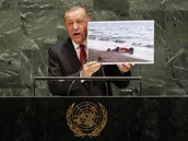 Erdogan pi svém projevu na zasedání OSN