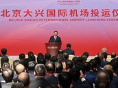 ínský prezident Si in-pching na slavnostním otevení nového pekingského...