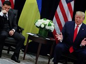Ukrajinsk prezident Volodymyr Zelenskyj a americk prezident Donald Trump.