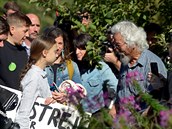 Thunbergová na klimatické stávce v Montrealu