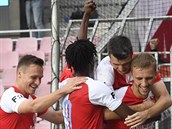 Radost hrá Slavie z prvního gólu.