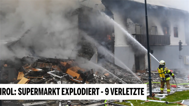Exploze v rakouském supermarketu