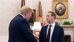 Trump se v Blm dom setkal s fem Facebooku Zuckerbergem. Rozhovor byl pkn, uvedl prezident