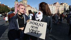 Pátení stávka za klima v Praze.