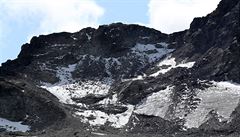 Kvli zmn klimatu mizící ledovec Pizol ve výcarských Alpách.
